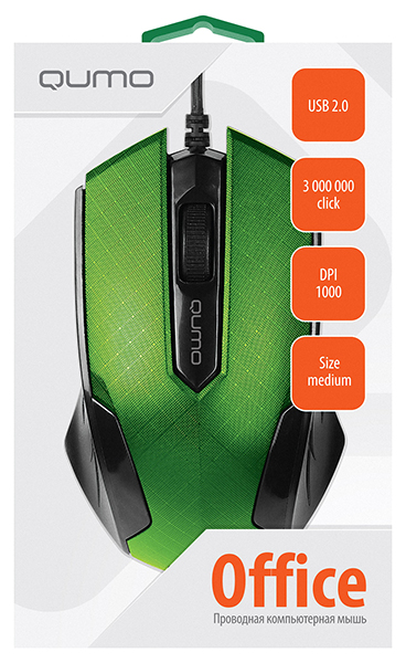 24133 ���� Qumo Office M14 Green, ���������, ���������� - 2.jpg